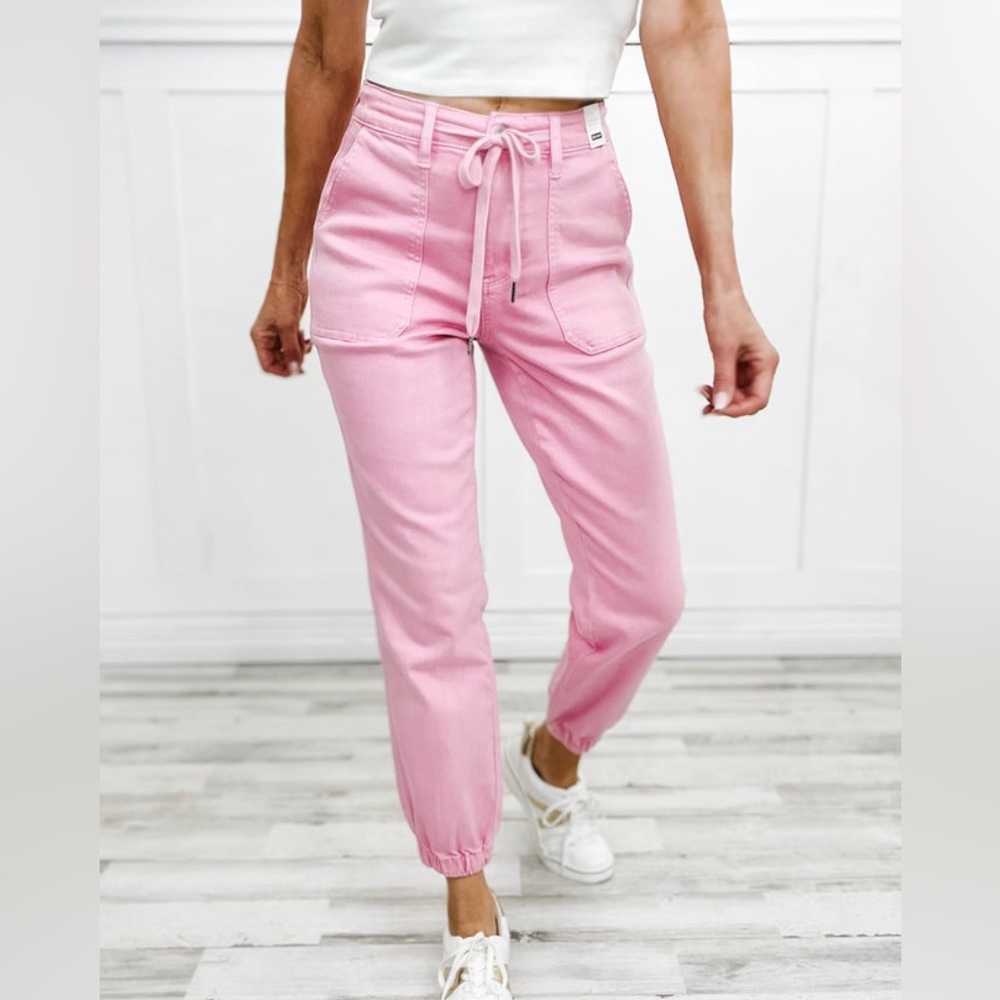 New JudyBlue Pink Joggers
